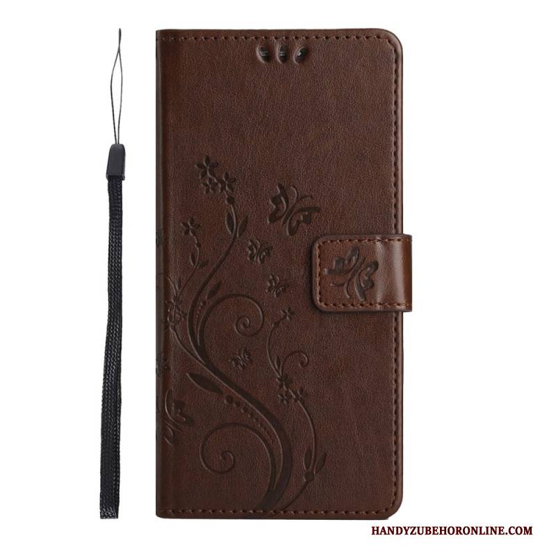 Lederhüllen Xiaomi 15 Handyhülle Blumenmuster