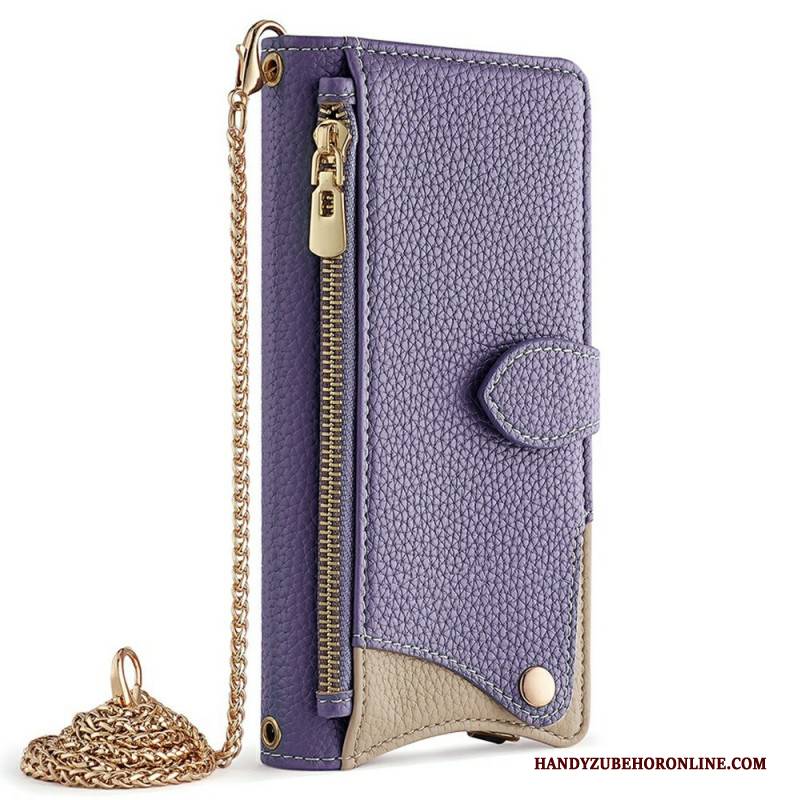 Lederhüllen Xiaomi 15 Handyhülle Brieftasche Und Kette