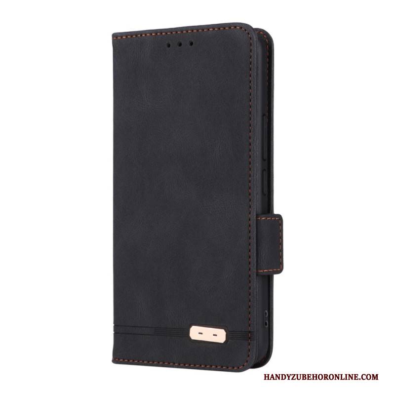 Lederhüllen Xiaomi 15 Handyhülle Geldbörse Mit Metallverzierung