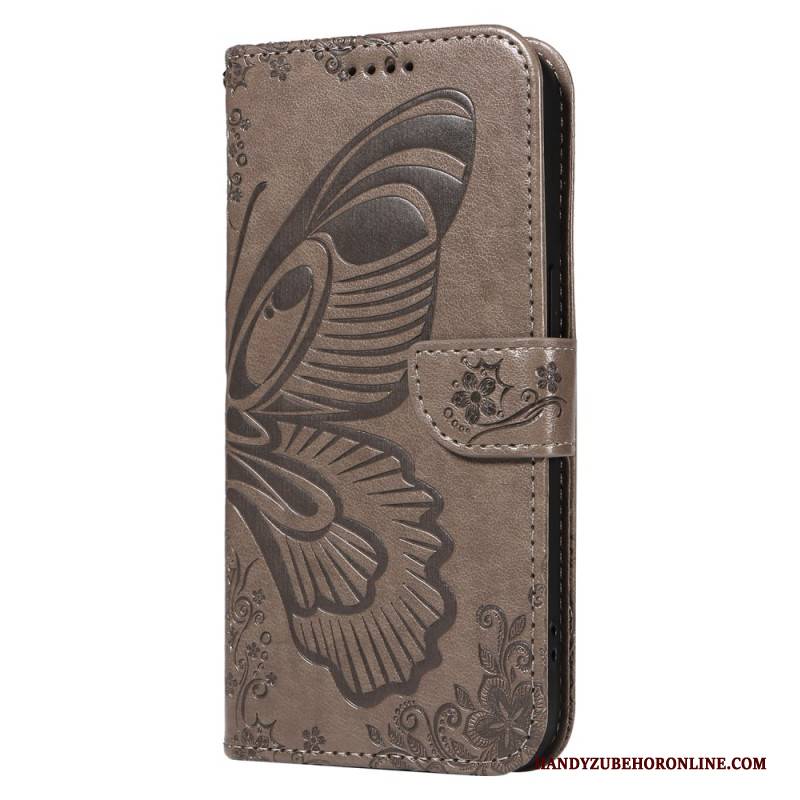 Lederhüllen Xiaomi 15 Pro Handyhülle Schmetterlingsdesign