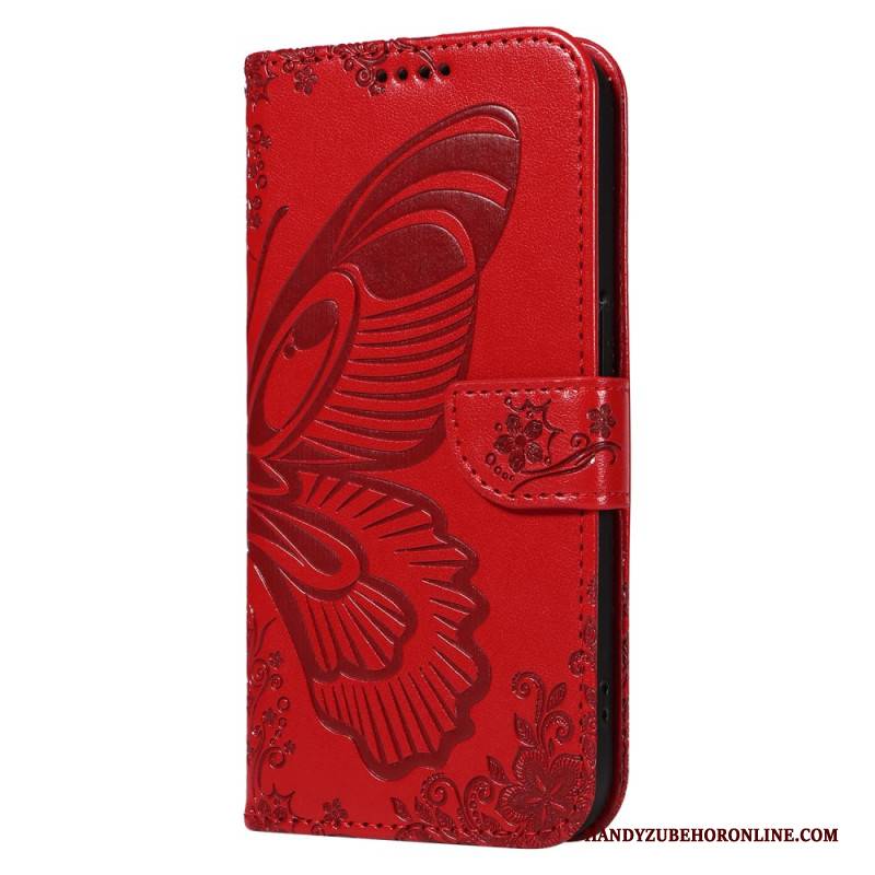 Lederhüllen Xiaomi 15 Pro Handyhülle Schmetterlingsdesign