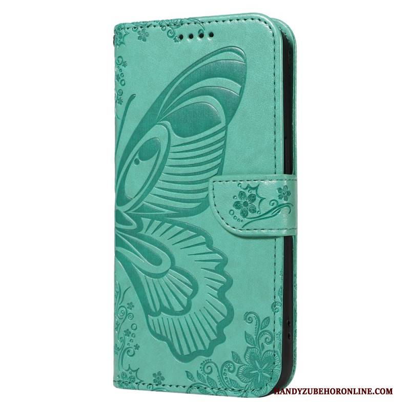 Lederhüllen Xiaomi 15 Pro Handyhülle Schmetterlingsdesign