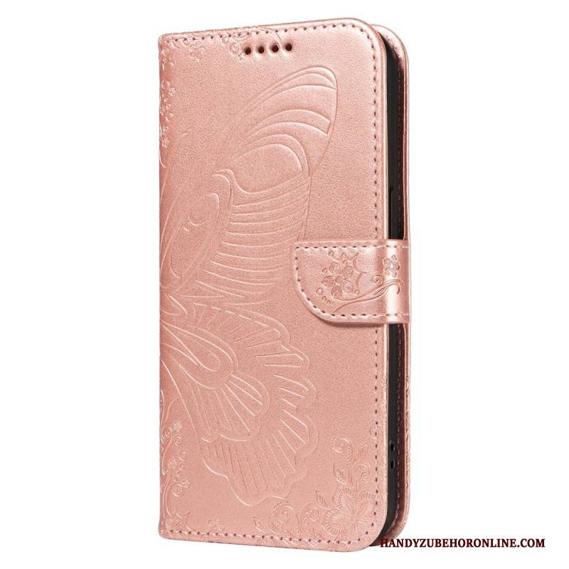 Lederhüllen Xiaomi 15 Pro Handyhülle Schmetterlingsdesign