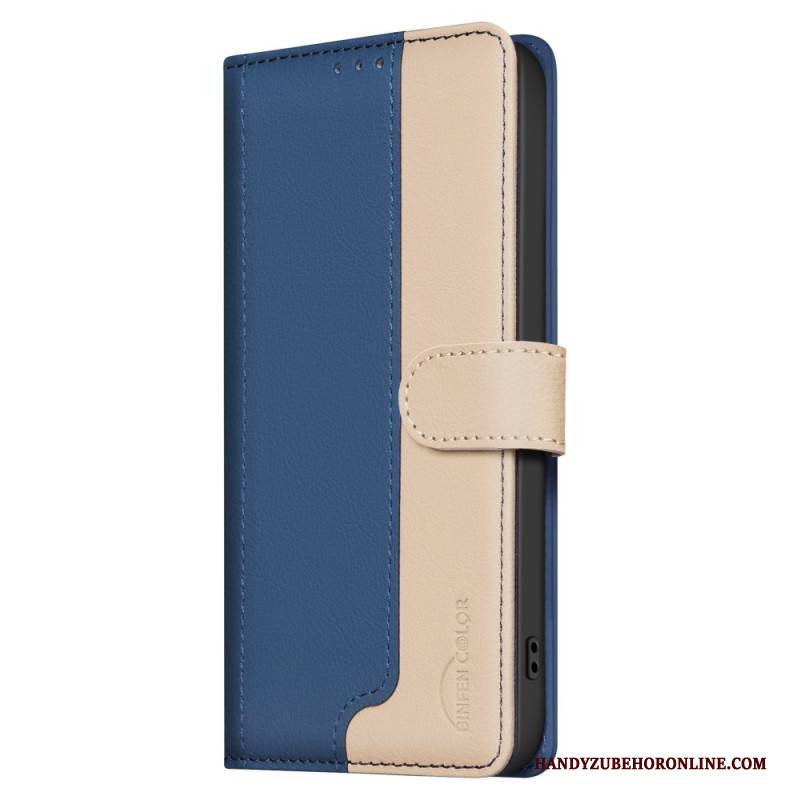 Lederhüllen Xiaomi 15 Pro Handyhülle Zweifarbige Binfen Color