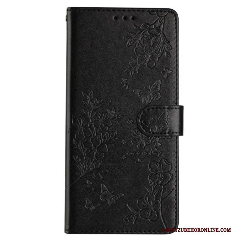 Lederhüllen Xiaomi 15 Schmetterlinge Und Blumen