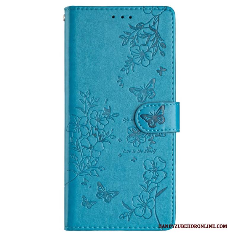 Lederhüllen Xiaomi 15 Schmetterlinge Und Blumen