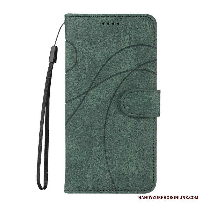 Lederhüllen Xiaomi 15 Ultra Handyhülle Wellenlinien