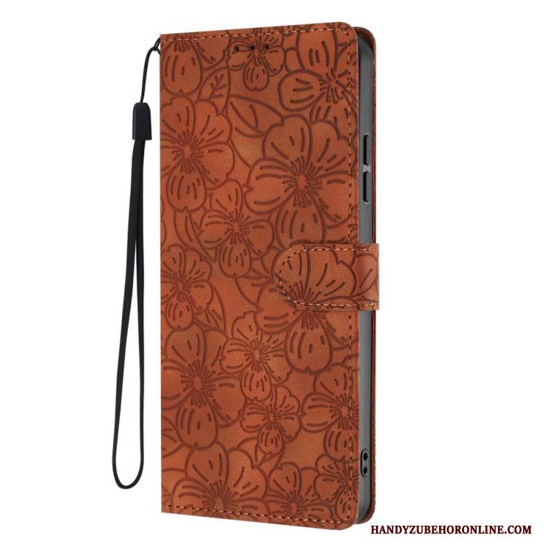 Lederhüllen Xiaomi 15t Blumengravur
