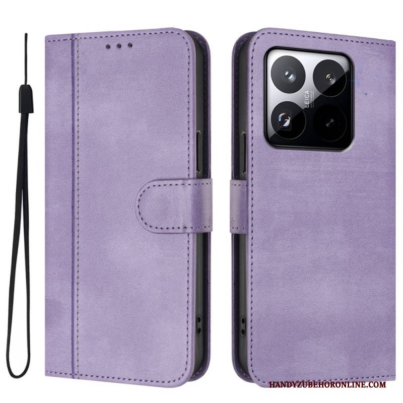 Lederhüllen Xiaomi 15t Handyhülle Vintage-geldbörse