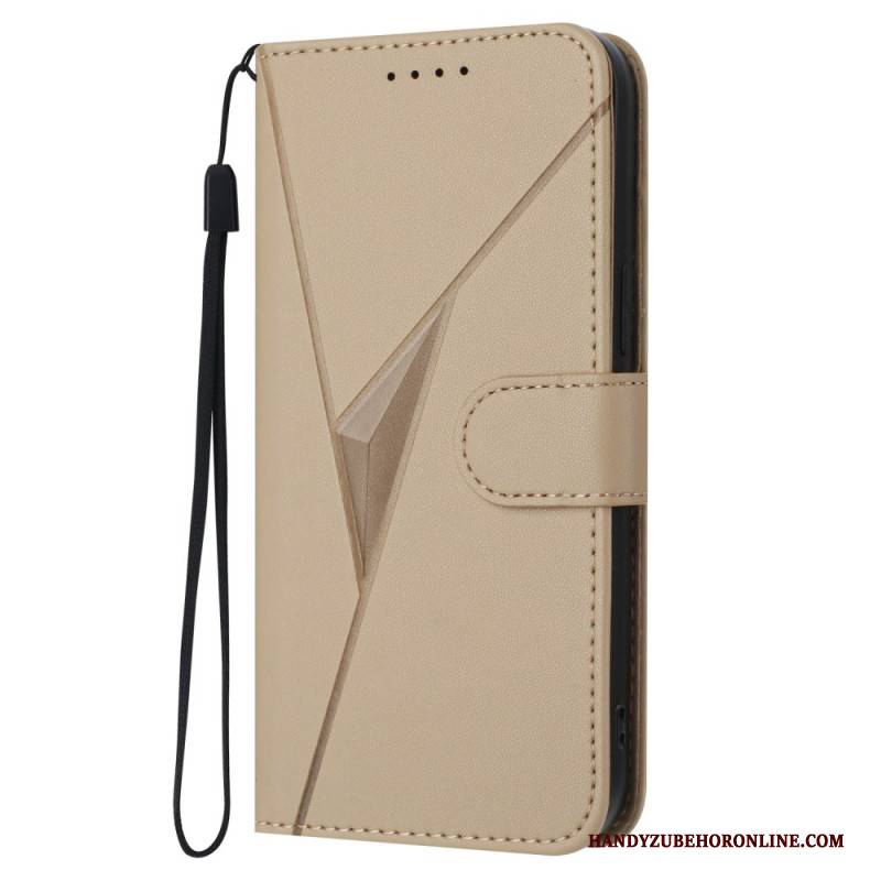 Lederhüllen Xiaomi 15t Pro Handyhülle Dreiecksmuster