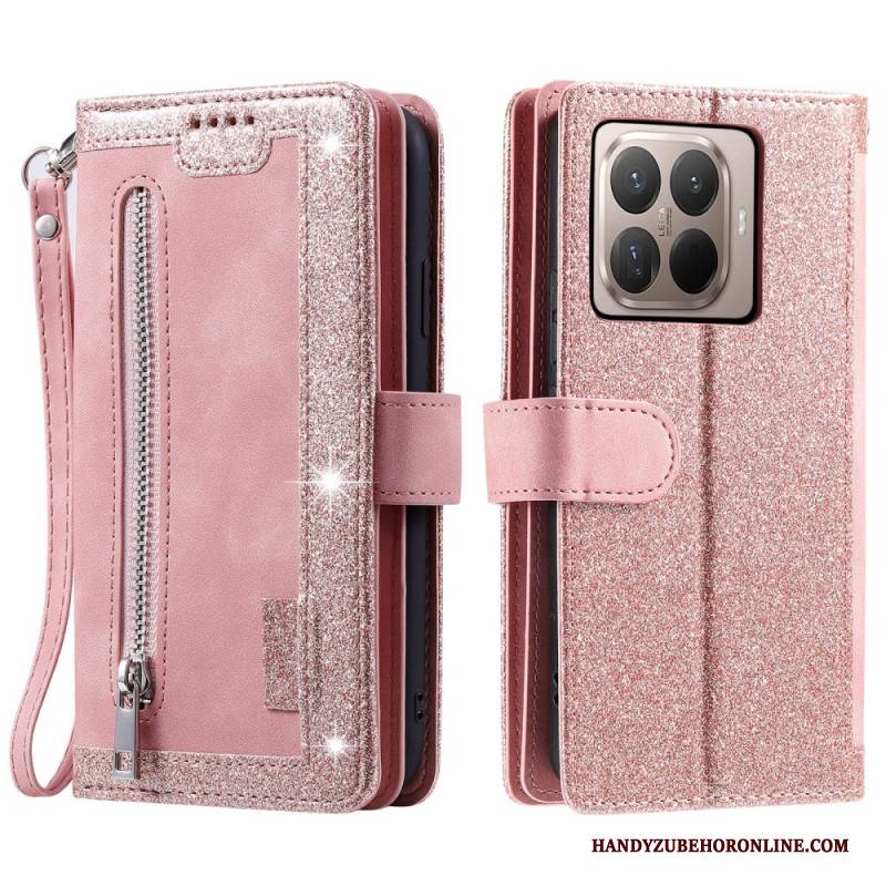 Lederhüllen Xiaomi 15t Pro Handyhülle Geldbörse Mit 9 Kartenfächern