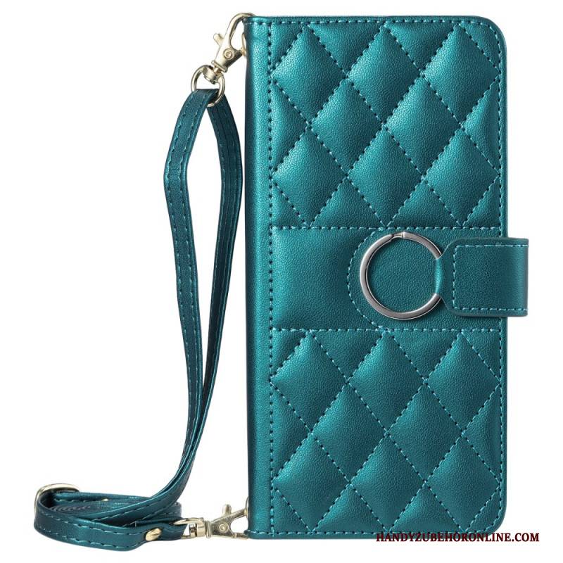 Lederhüllen Xiaomi 15t Pro Handyhülle Gesteppt Mit Riemen