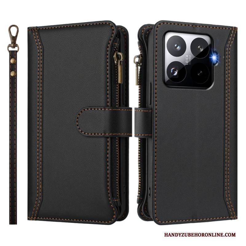 Lederhüllen Xiaomi 15t Pro Handyhülle Riemengeldbörse