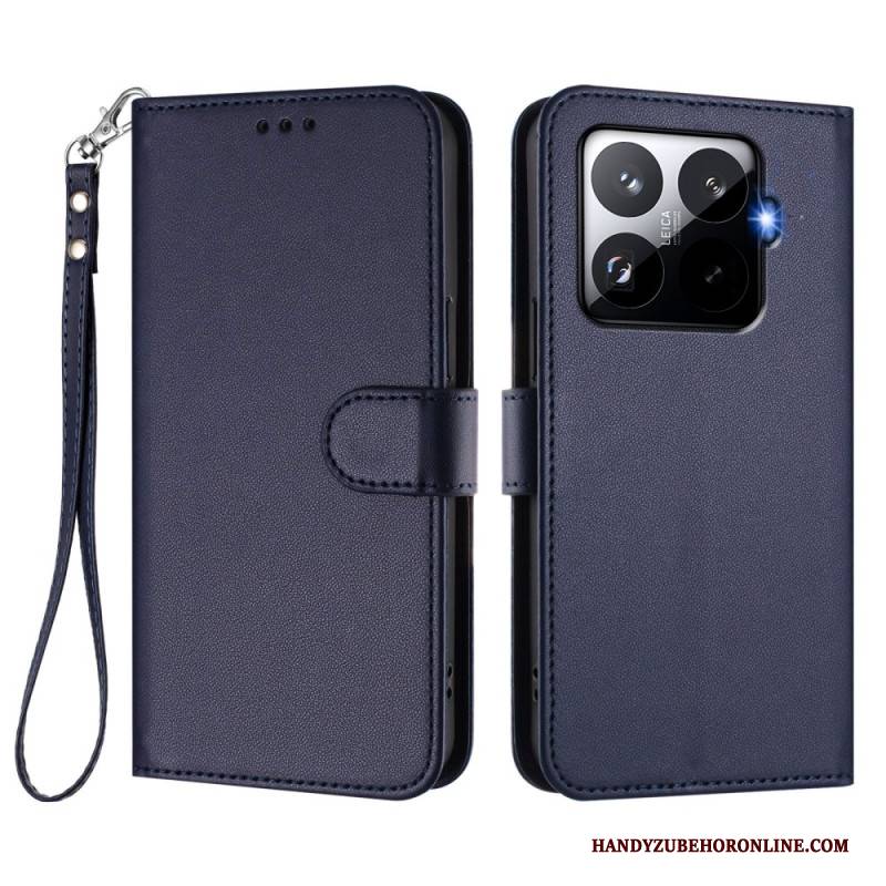 Lederhüllen Xiaomi 15t Pro Magsafe Lederoptik Mit Riemen