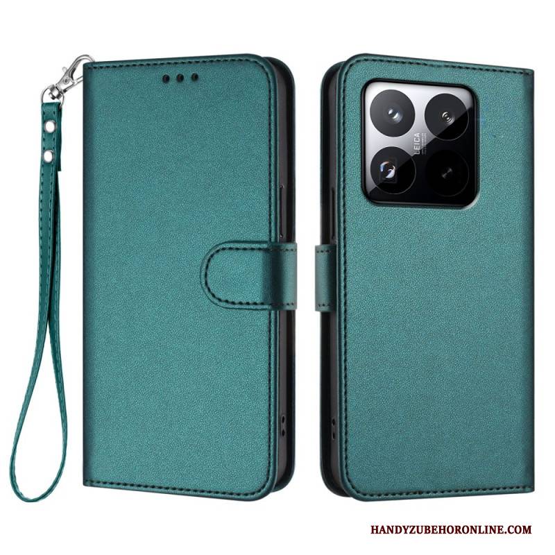 Lederhüllen Xiaomi 15t Uni Mit Riemen