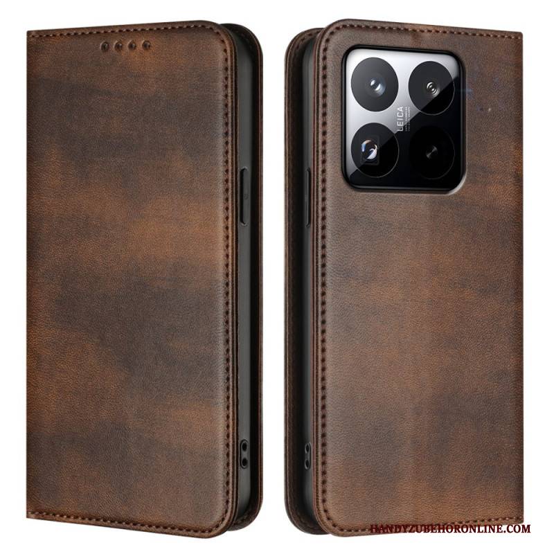 Lederhüllen Xiaomi 15t Vintage-geldbörse