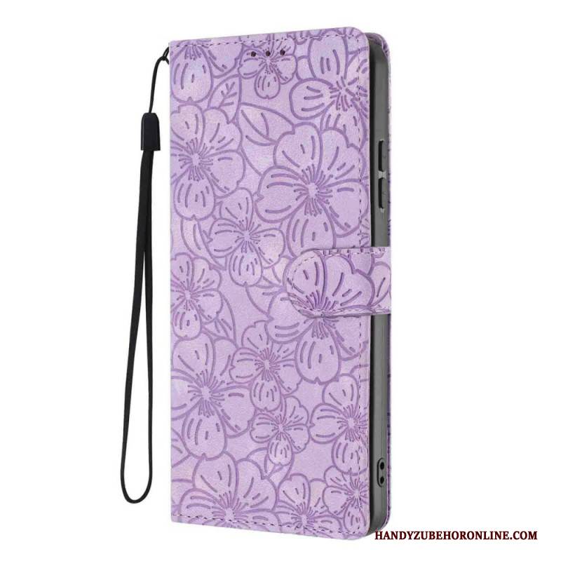 Lederhüllen Xiaomi 17 Blumenmuster