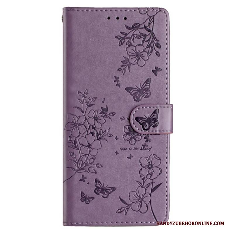 Lederhüllen Xiaomi 17 Blumenmuster