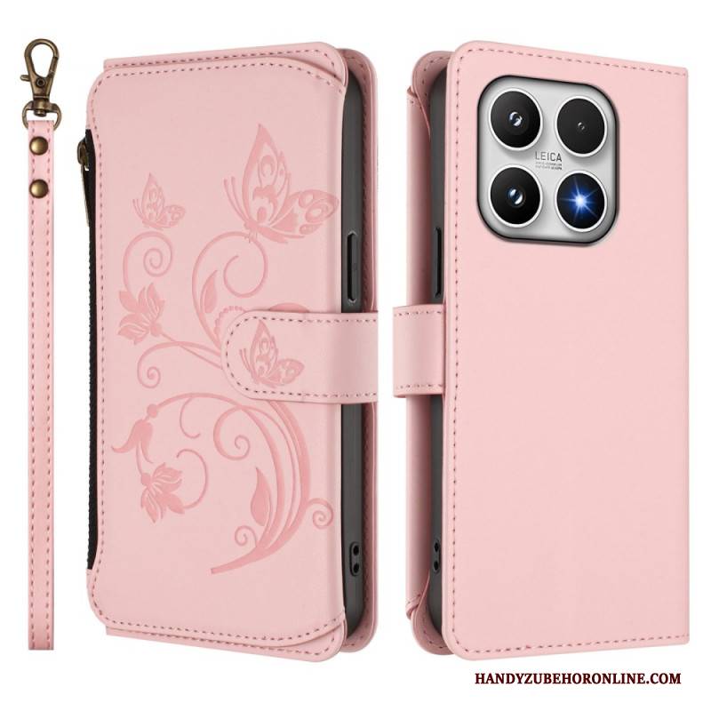Lederhüllen Xiaomi 17 Handyhülle Geldbörse Mit Blumenmuster