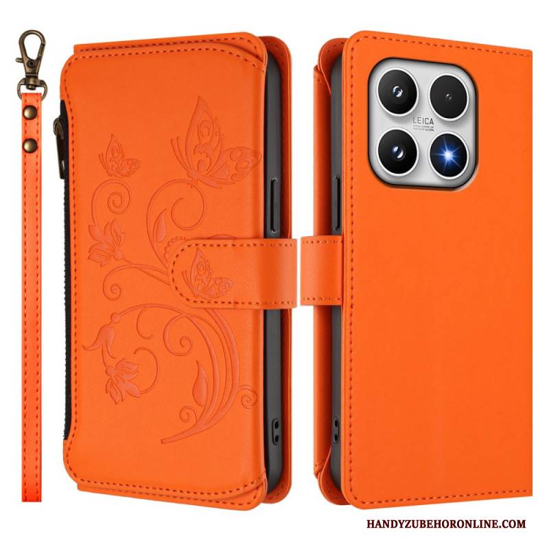 Lederhüllen Xiaomi 17 Handyhülle Geldbörse Mit Blumenmuster