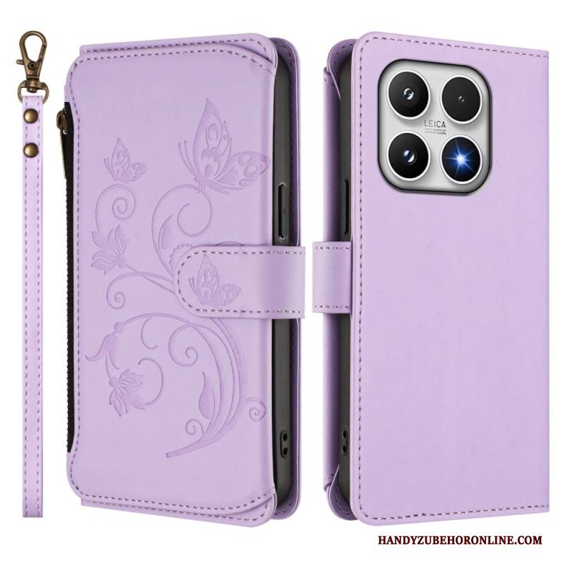 Lederhüllen Xiaomi 17 Handyhülle Geldbörse Mit Blumenmuster