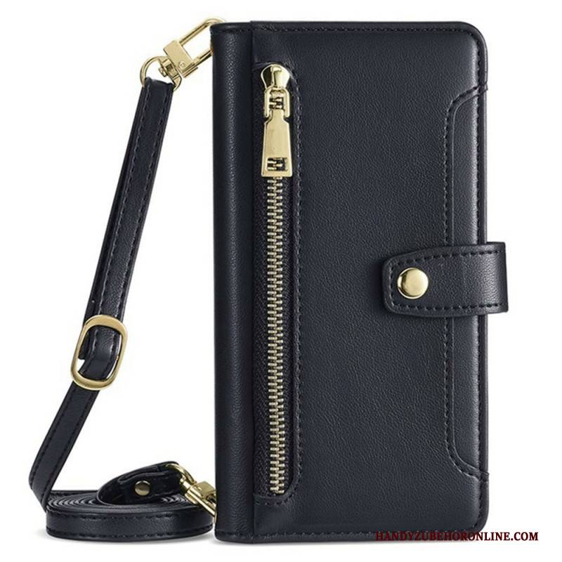 Lederhüllen Xiaomi 17 Handyhülle Reißverschlussfach Und 2 Riemen