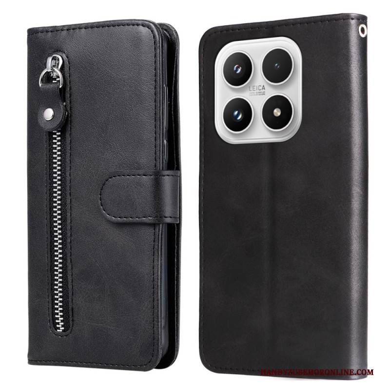 Lederhüllen Xiaomi 17 Handyhülle Reißverschlusstasche