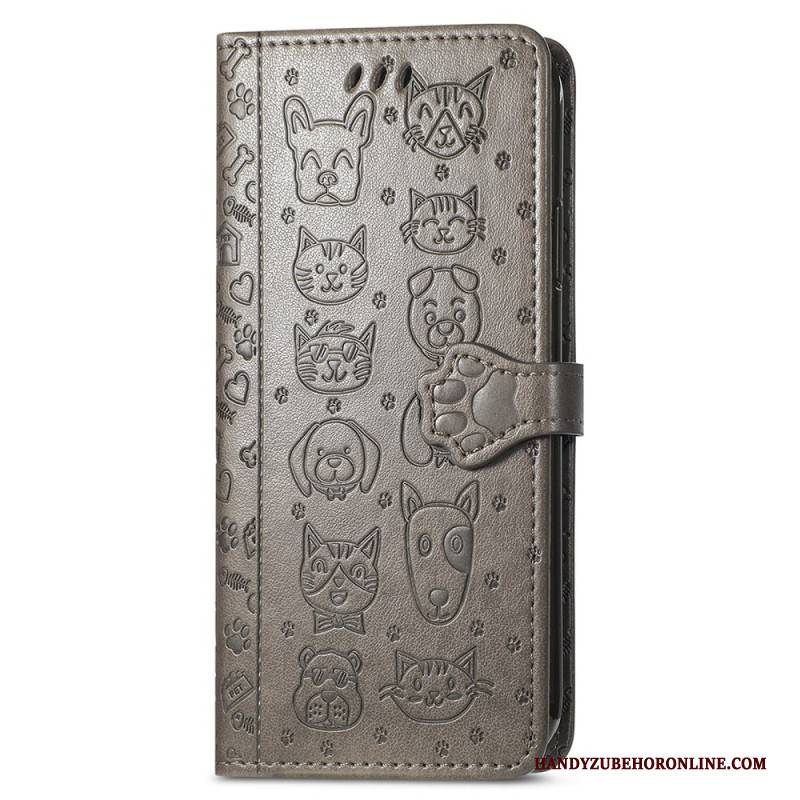 Lederhüllen Xiaomi 17 Pro Animierte Tiere