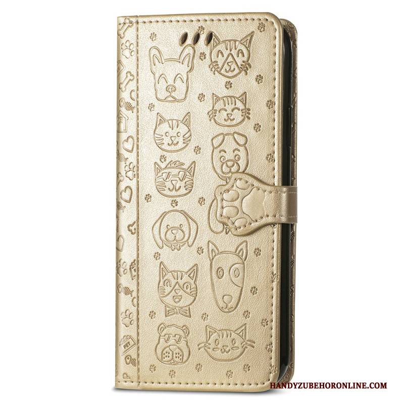 Lederhüllen Xiaomi 17 Pro Animierte Tiere