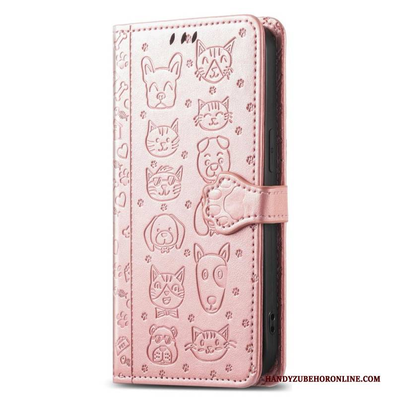 Lederhüllen Xiaomi 17 Pro Animierte Tiere