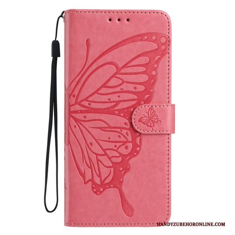 Lederhüllen Xiaomi 17 Pro Handyhülle Gravierte Schmetterlinge