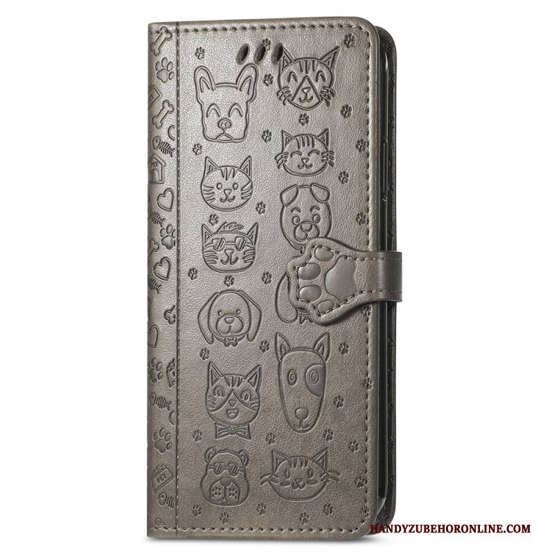 Lederhüllen Xiaomi 17 Pro Max Animierte Tiere