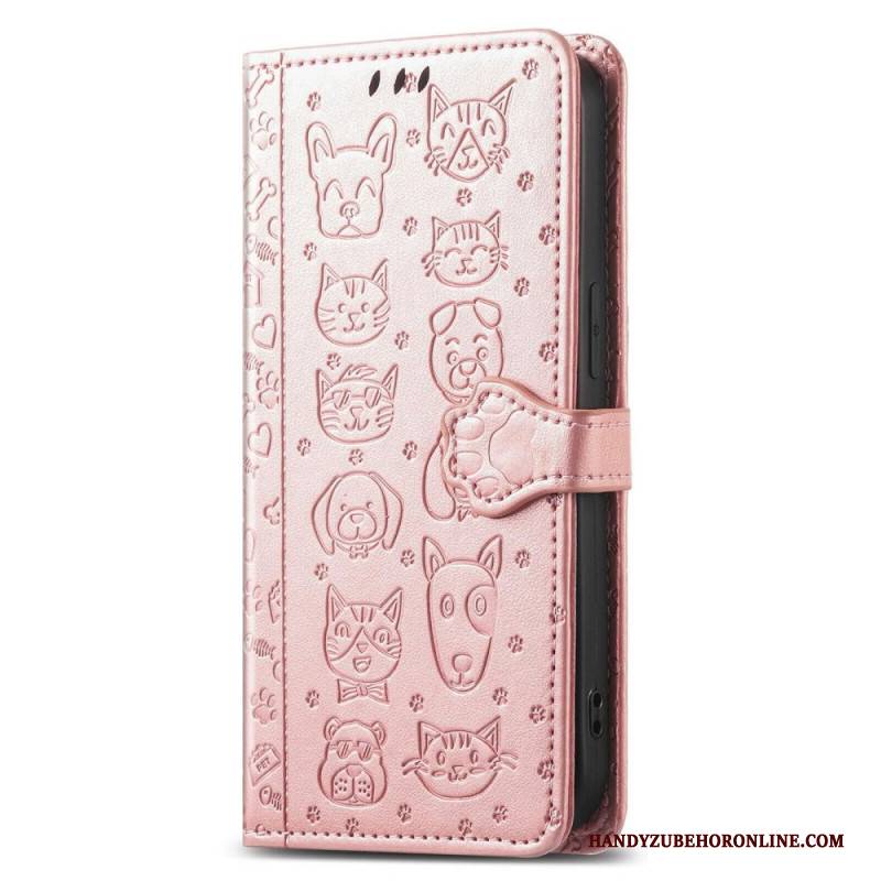 Lederhüllen Xiaomi 17 Pro Max Animierte Tiere