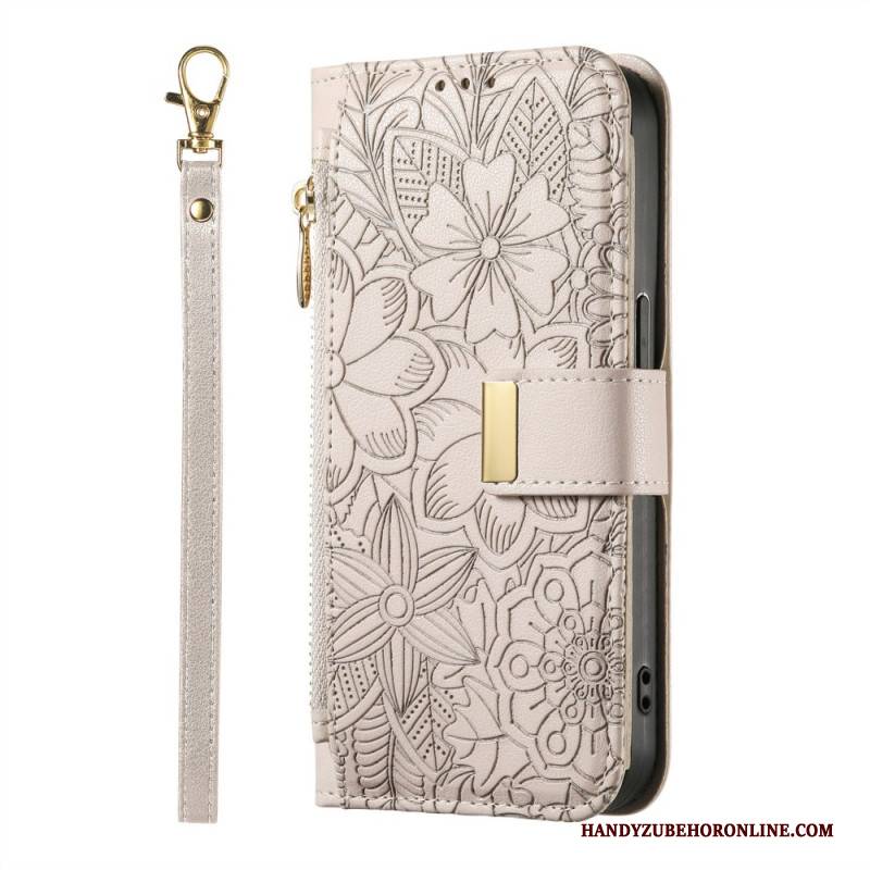 Lederhüllen Xiaomi 17 Pro Max Geldbörse Mit Blumenmuster