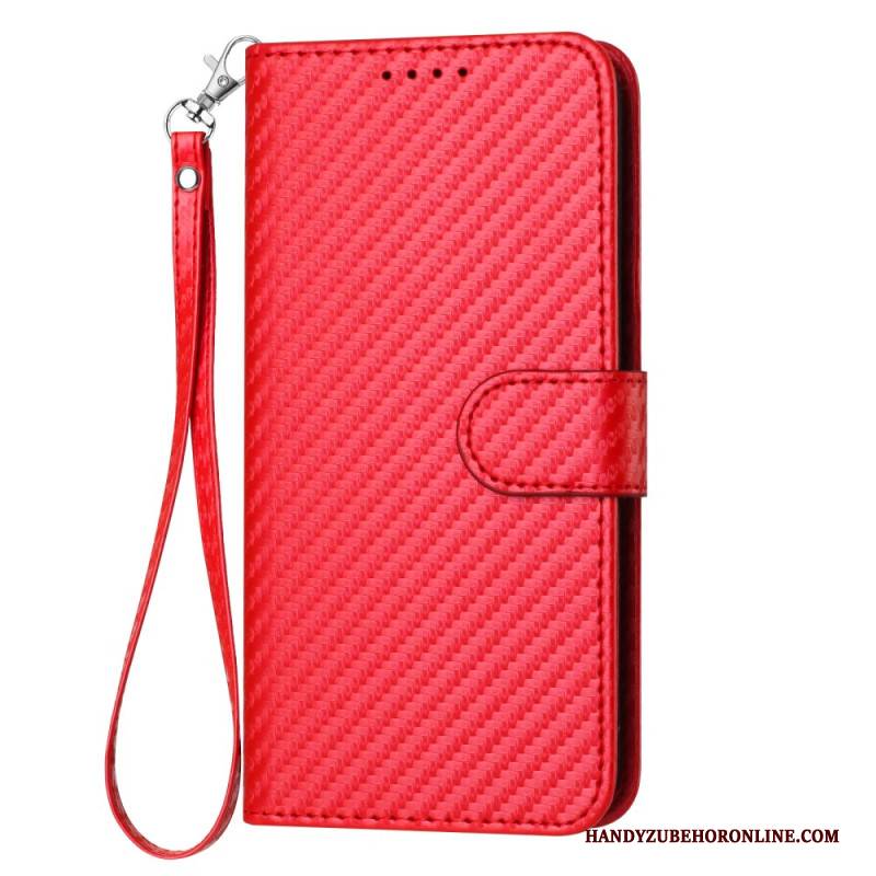 Lederhüllen Xiaomi 17 Pro Max Handyhülle Carbonfaser-lanyard