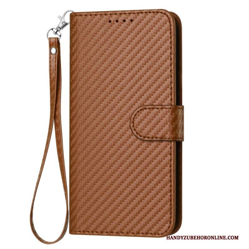 Lederhüllen Xiaomi 17 Pro Max Handyhülle Carbonfaser-lanyard