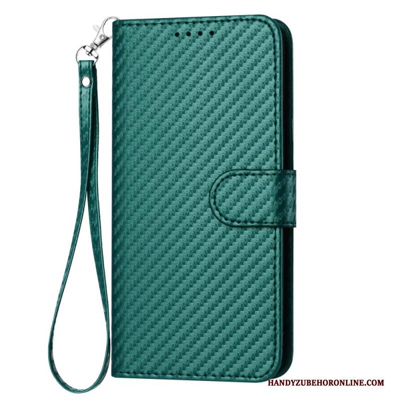 Lederhüllen Xiaomi 17 Pro Max Handyhülle Carbonfaser-lanyard