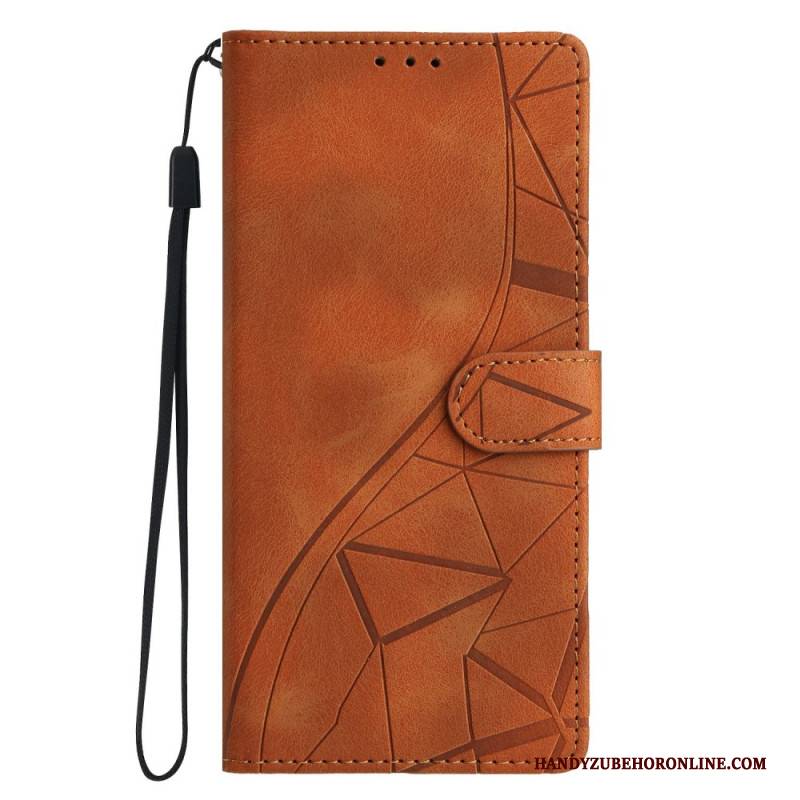 Lederhüllen Xiaomi 17 Pro Max Handyhülle Dreiecksmuster