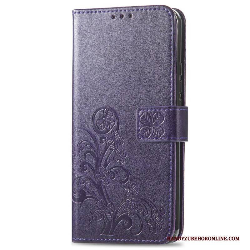 Lederhüllen Xiaomi 17 Pro Max Handyhülle Vierblättriges Kleeblatt