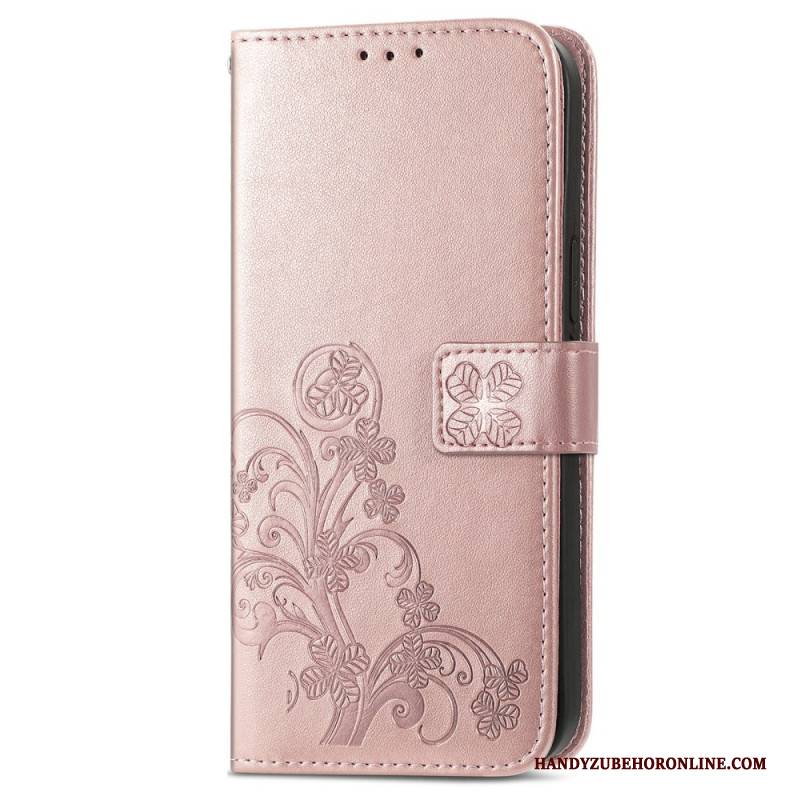 Lederhüllen Xiaomi 17 Pro Max Handyhülle Vierblättriges Kleeblatt