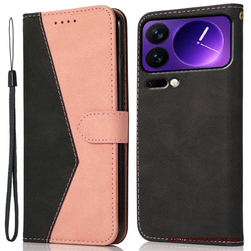 Lederhüllen Xiaomi 17 Pro Zweifarbig