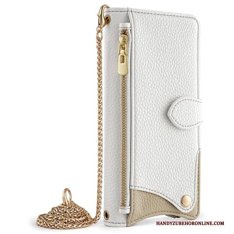 Lederhüllen Xiaomi 17 Schulterriemen Mit Spiegel Und Kette