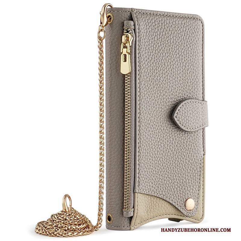 Lederhüllen Xiaomi 17 Schulterriemen Mit Spiegel Und Kette