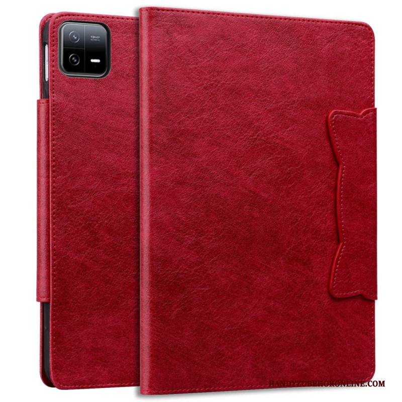 Lederhüllen Xiaomi Pad 7 / 7 Pro Katzenverschluss