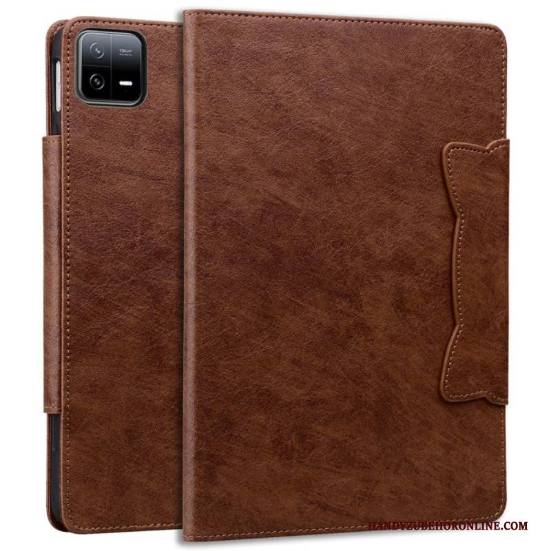 Lederhüllen Xiaomi Pad 7 / 7 Pro Katzenverschluss