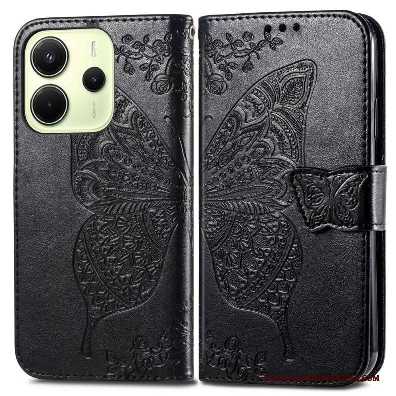 Lederhüllen Xiaomi Redmi Note 14 4g Barocker Schmetterling