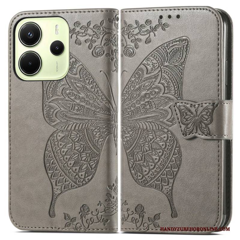 Lederhüllen Xiaomi Redmi Note 14 4g Barocker Schmetterling