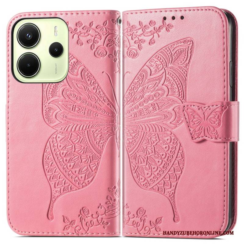 Lederhüllen Xiaomi Redmi Note 14 4g Barocker Schmetterling