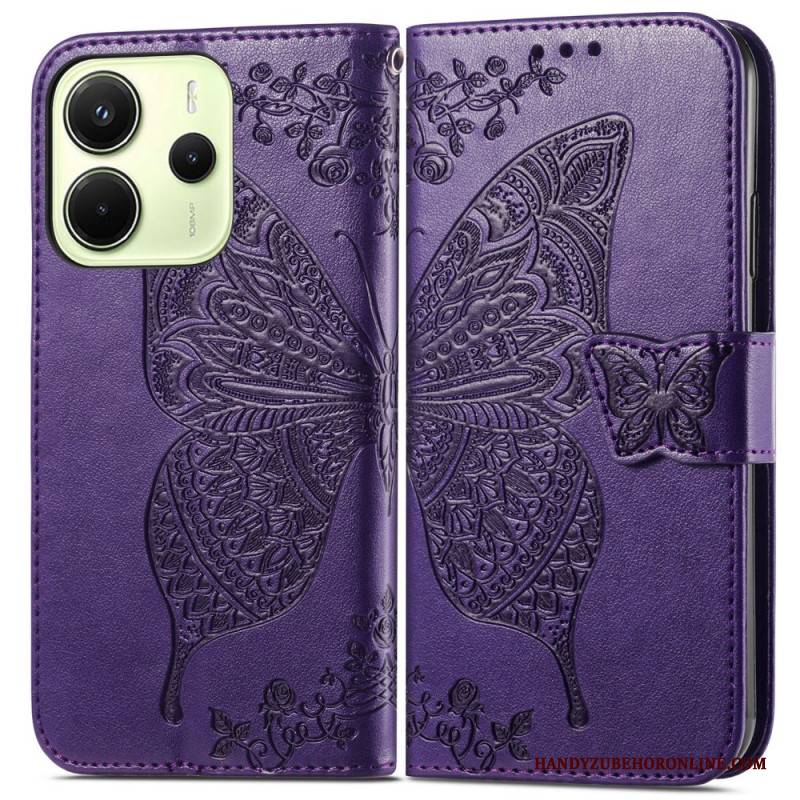 Lederhüllen Xiaomi Redmi Note 14 4g Barocker Schmetterling