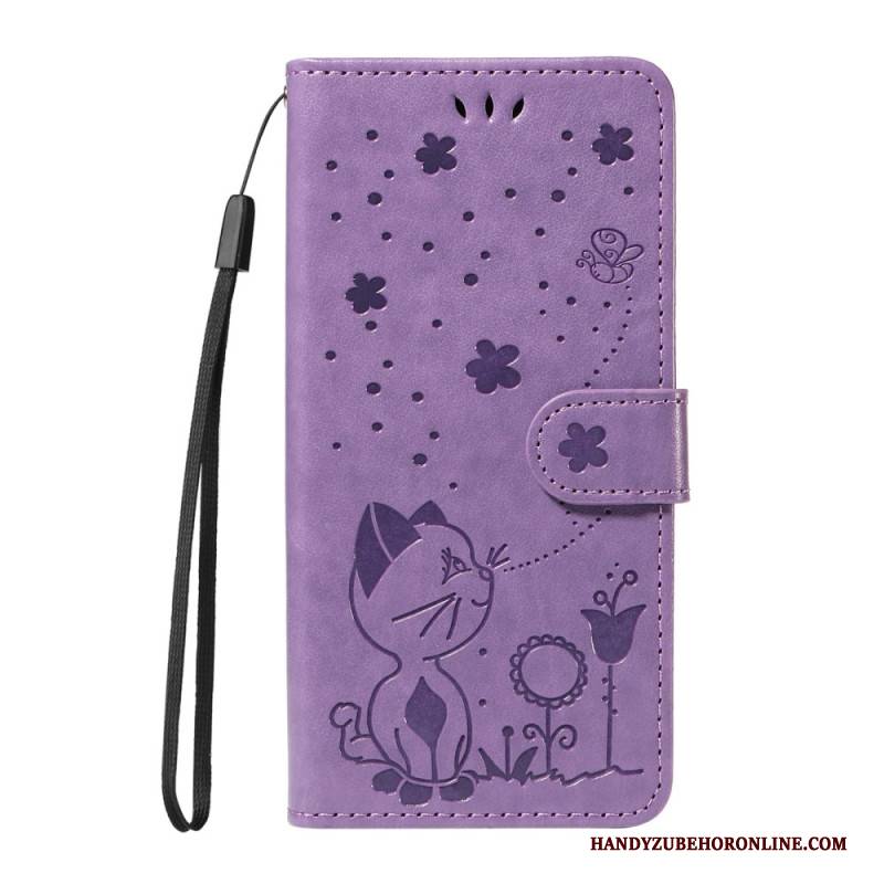 Lederhüllen Xiaomi Redmi Note 14 4g Biene Und Katze